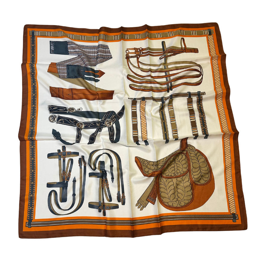 Harnachement Scarf Equestrian-Inspired 90x90 cm