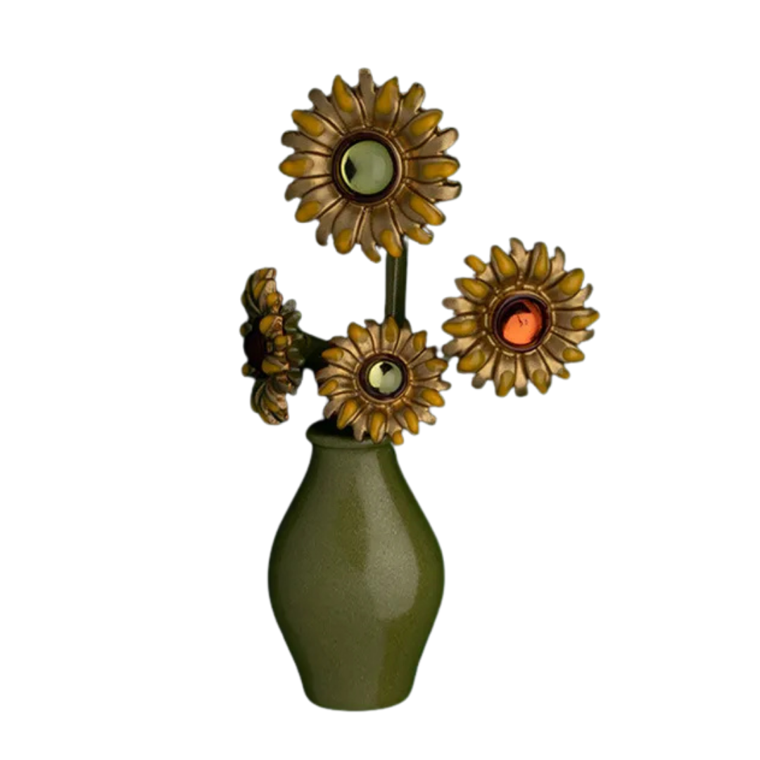 Un Vase de Fleurs Alloy Pin
