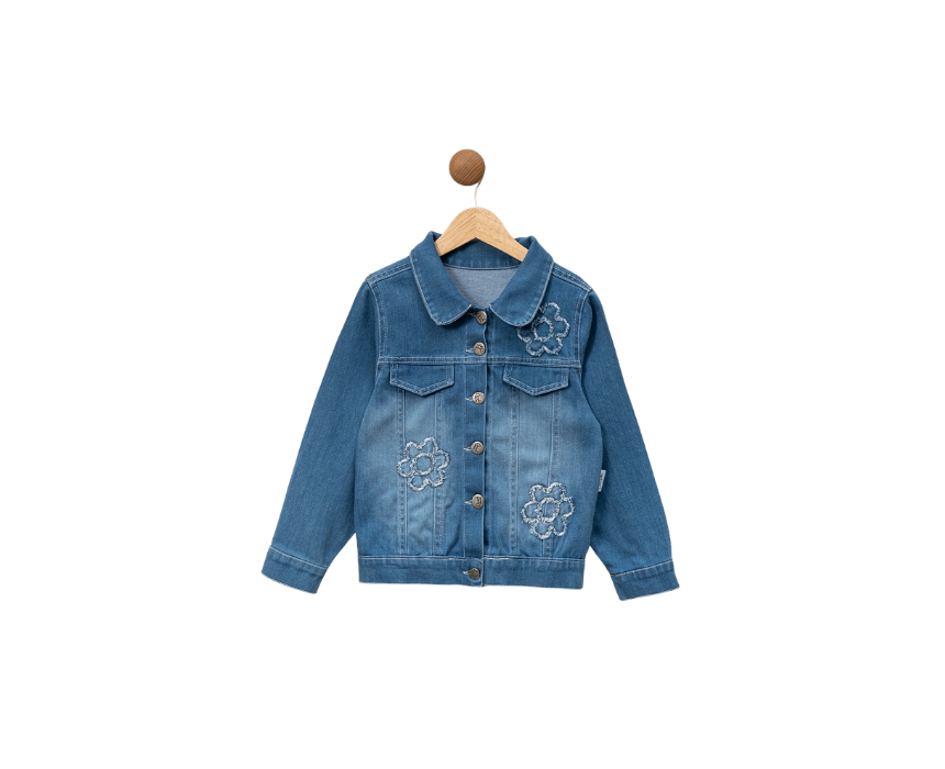 Girls Child Daisy Embroidery