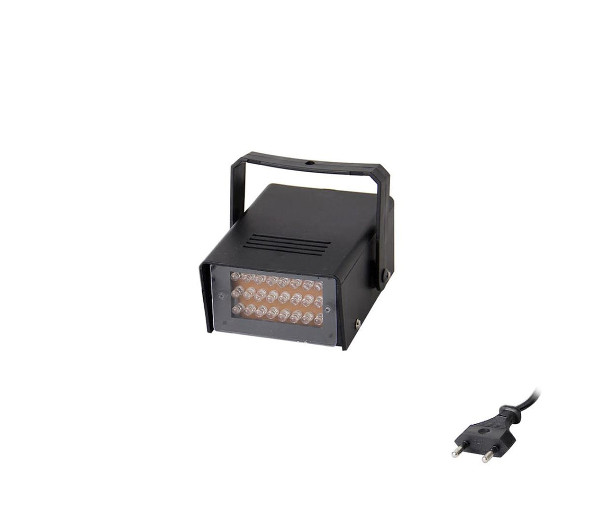 Flasher - 220V AC 10W - 24x LED - Strobe - Red