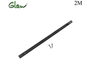 LED Rail Track - 2M - Black - Glow