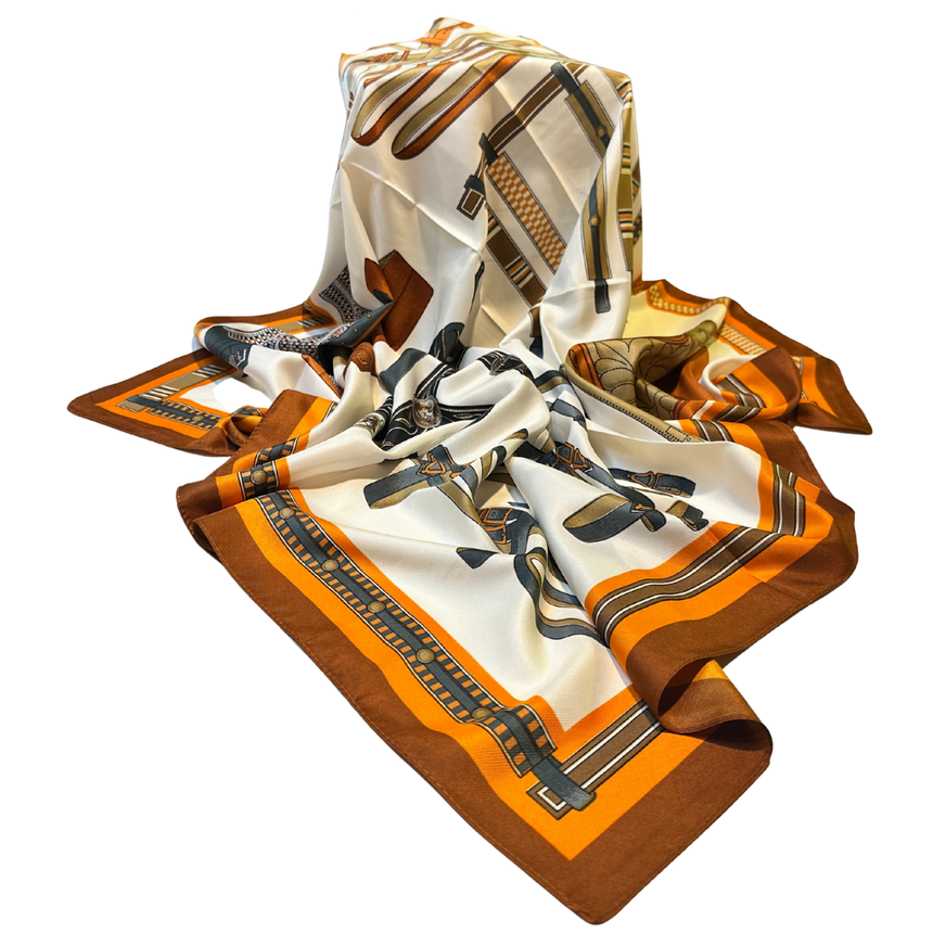 Harnachement Scarf Equestrian-Inspired 90x90 cm