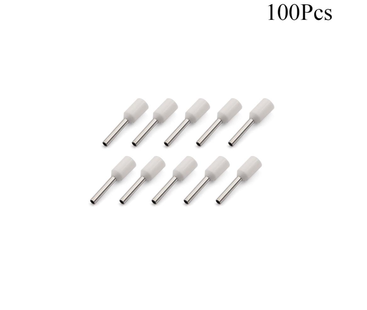 Cable Lugs Insulated Set - ET- 0.75-8 - Cord End - 0.75mm - Gray - 100 Pcs