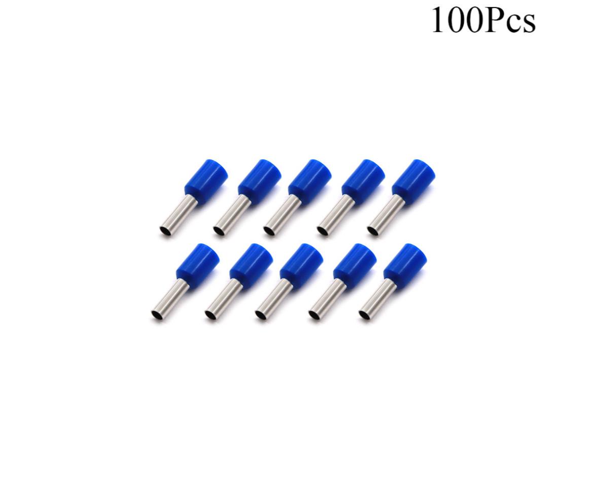 Cable Lugs Insulated Set - ET- 2.5-8 - Cord End - 2.5mm - Blue - 100 Pcs