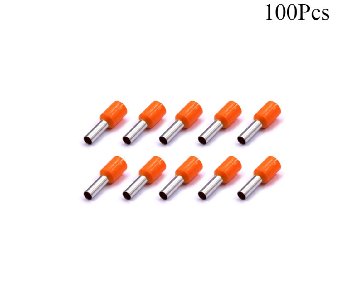 Cable Lugs Insulated Set - ET- 4-10 - Cord End - 4.0mm - Gray - 100 Pcs