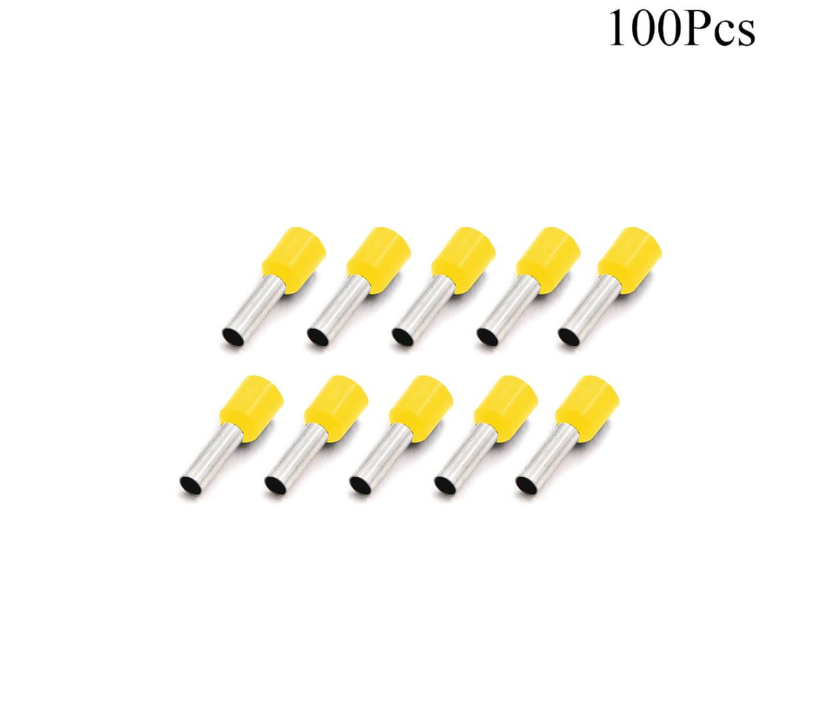 Cable Lugs Insulated Set - ET- 6-12 - Cord End - 6.0mm - Yellow - 100 Pcs