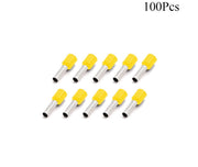 Cable Lugs Insulated Set - ET- 6-12 - Cord End - 6.0mm - Yellow - 100 Pcs