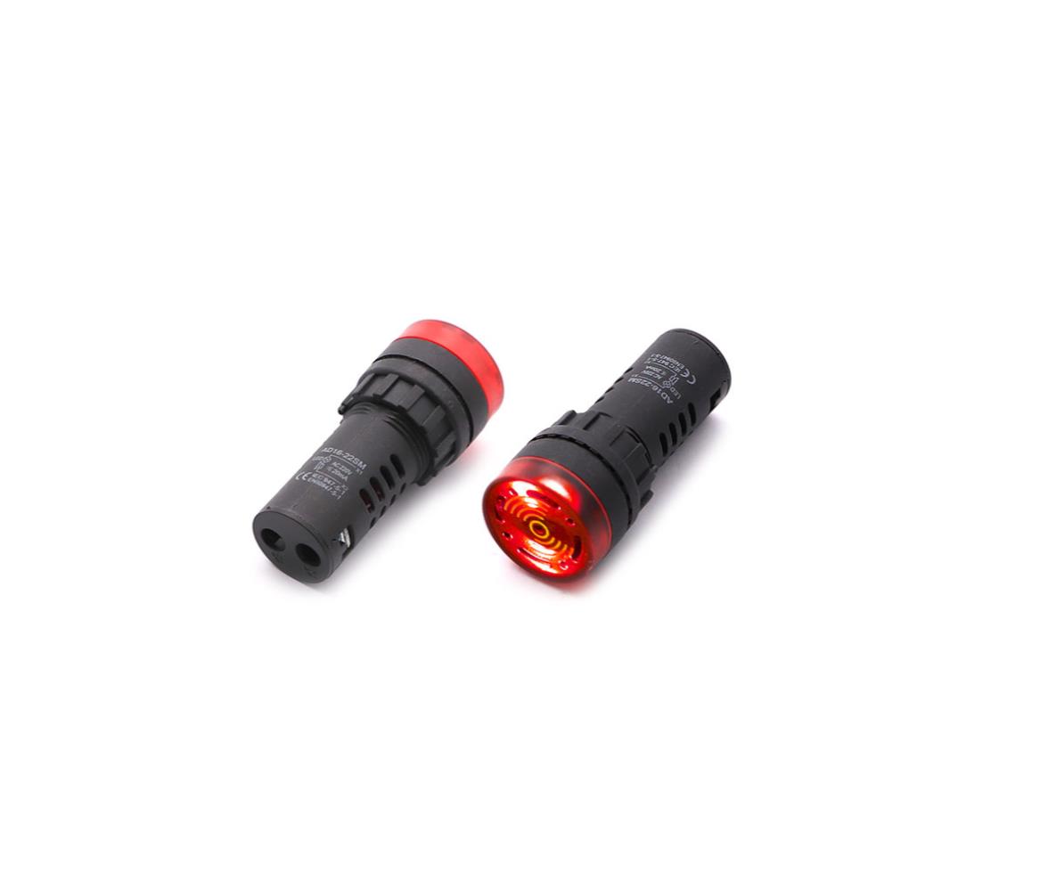 LED Indicator - 220V - 22mm - Red - Buzzer
