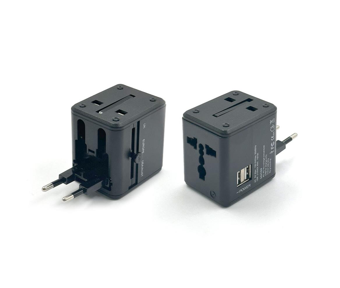 Universal Travel Plug Adapter - EU - 2x USB - 6A