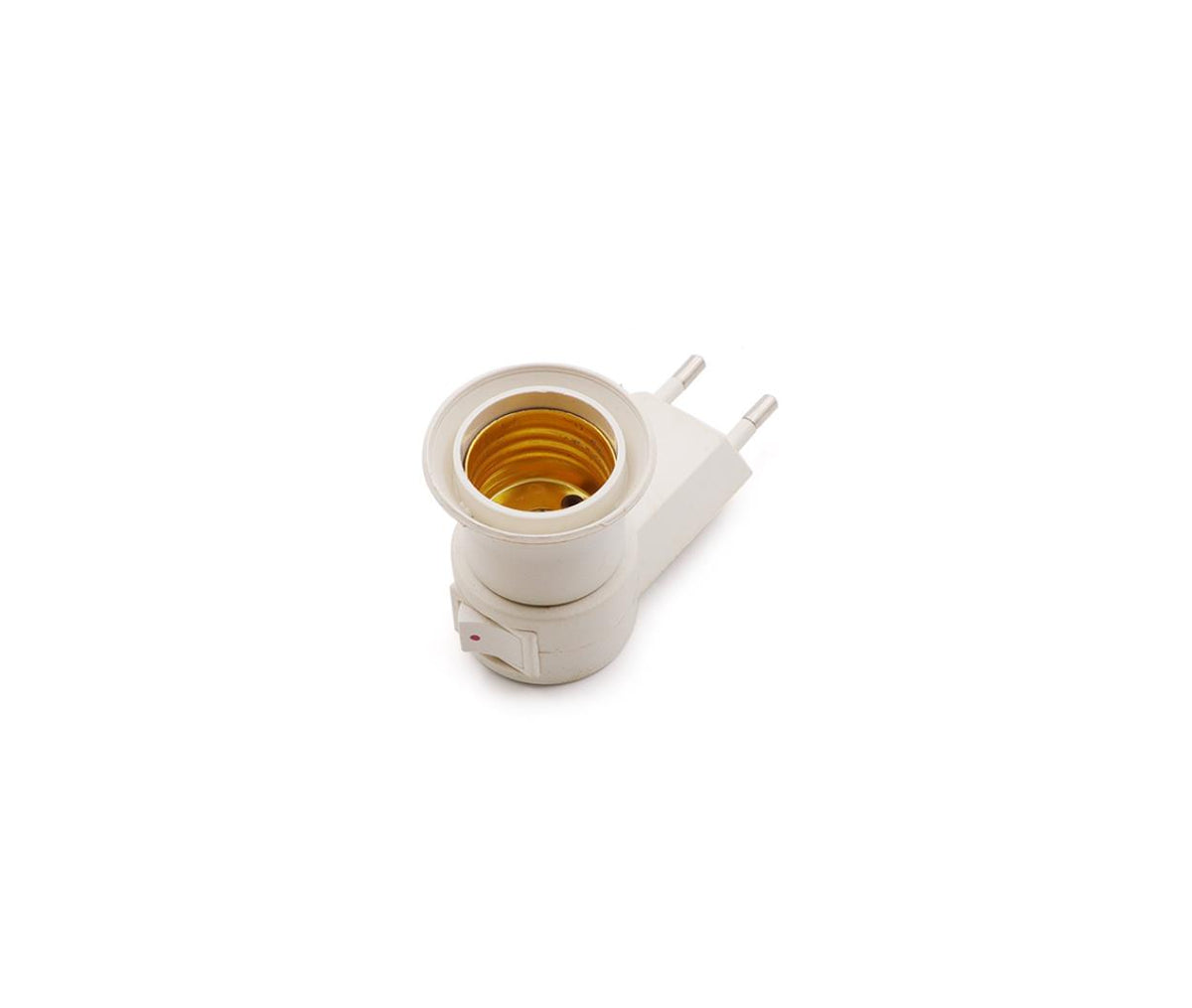 Electric Plug Adapter - E27 - EU - Switch