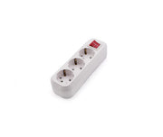 Power Strip - 3 Outlet EU - 16A - Switch - Makel