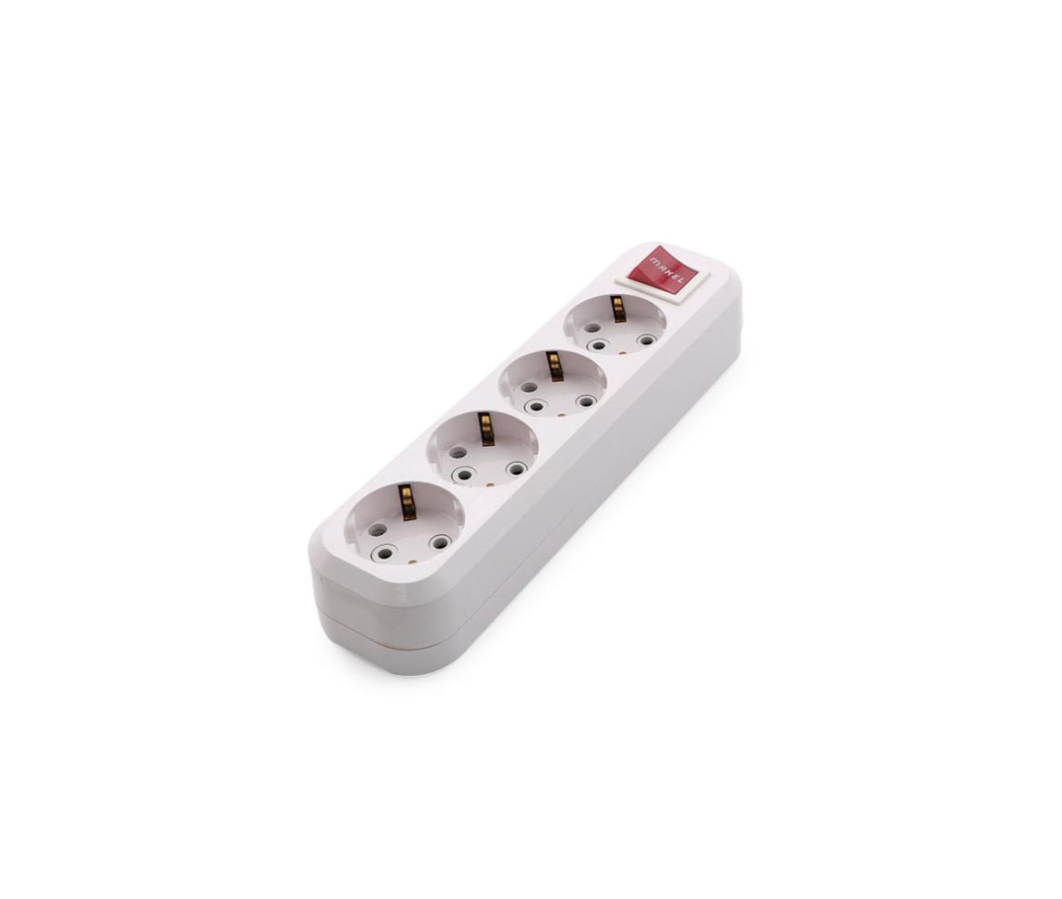Power Strip - 4 Outlet EU - 16A - Switch - Makel