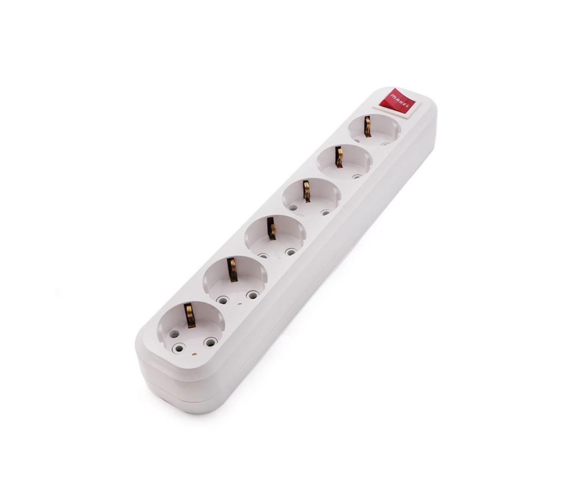 Power Strip - 6 Outlet EU - 16A - Switch - Makel