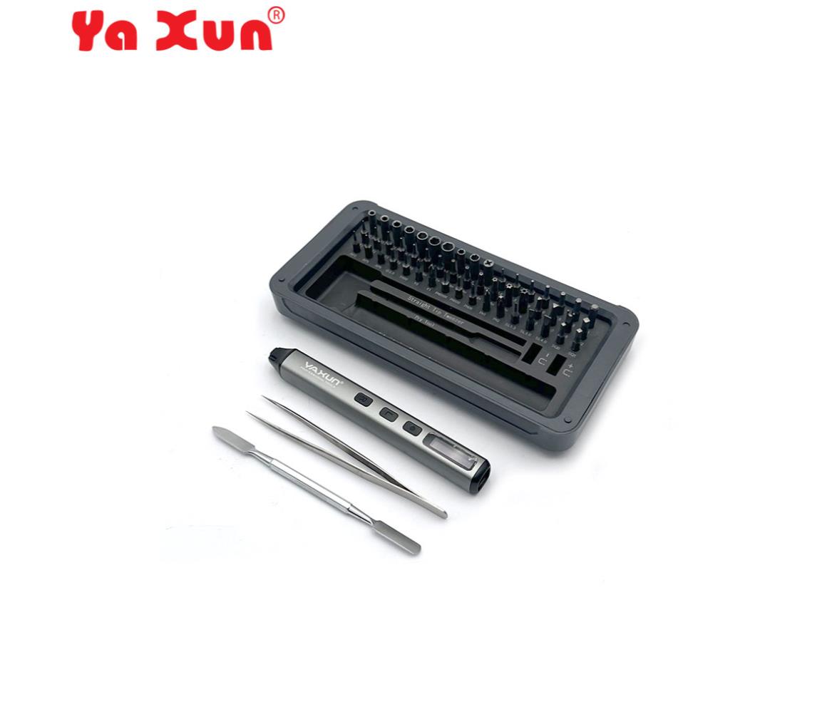 Electric Screwdriver Kit - Cordless - 3.7V - 56 Bits - Yaxun