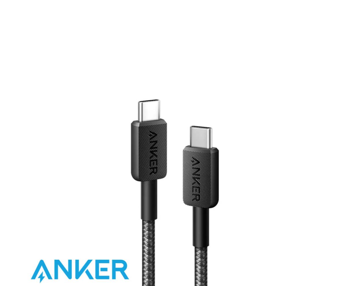 Anker 322 PowerLine USB C to USB C Braided 3ft/0.9m 60W Cable A81F5