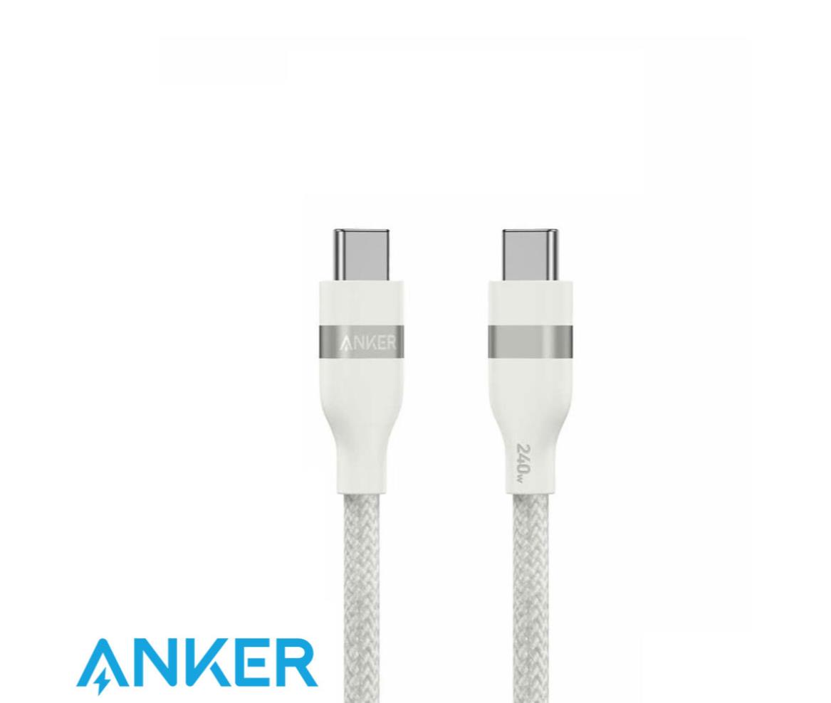 Anker USB-C to USB-C Cable (3 ft / 6 ft, 240W, Upcycled-Braided)