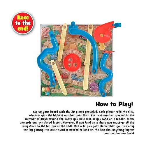 EPIC FUN! Dinosaur Edition Snakes & Ladders by EPIC FUN!