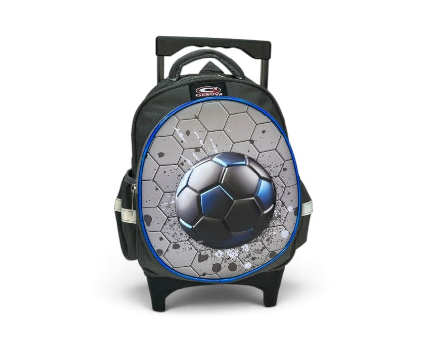 Genova 3D Kids' Mini Backpack Trolley FootBall