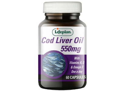 Life Plan Cod Liver Oil 60Caps 550 mg