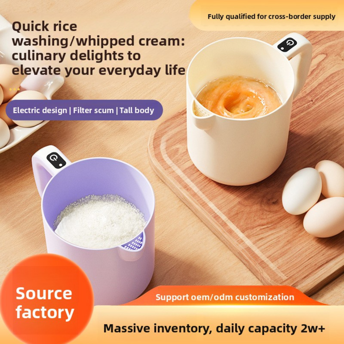 Electric Mixer For Eggs, Flour And Baking