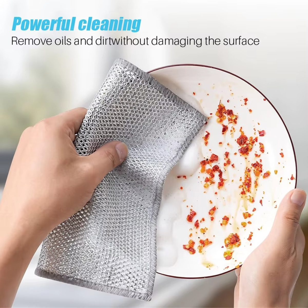 Heavy-Duty Dish Scrubber Set