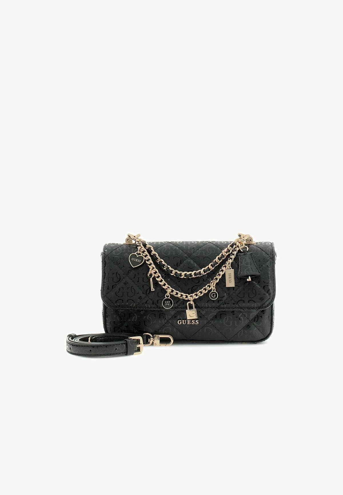 Guess - Black FLAP Shoulder bag
