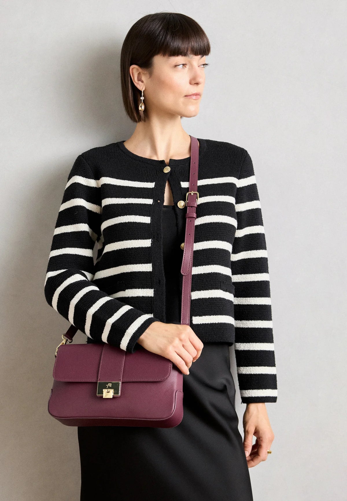 Anna Field Handbag in Burgundy
