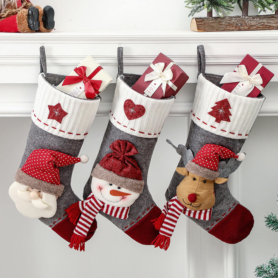 Large Christmas stocking for gifts and goodies