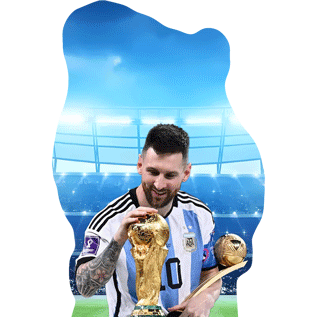 Lionel Messi 3D Motion Sticker