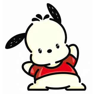 Pochacco 3D Motion Stickers