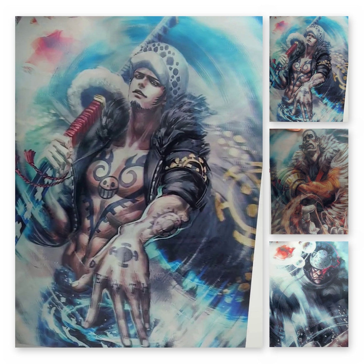 One Piece Law Crocodile Kuma 3D Lenticular Poster 29.5x39.5cm - Nakama Lebanon