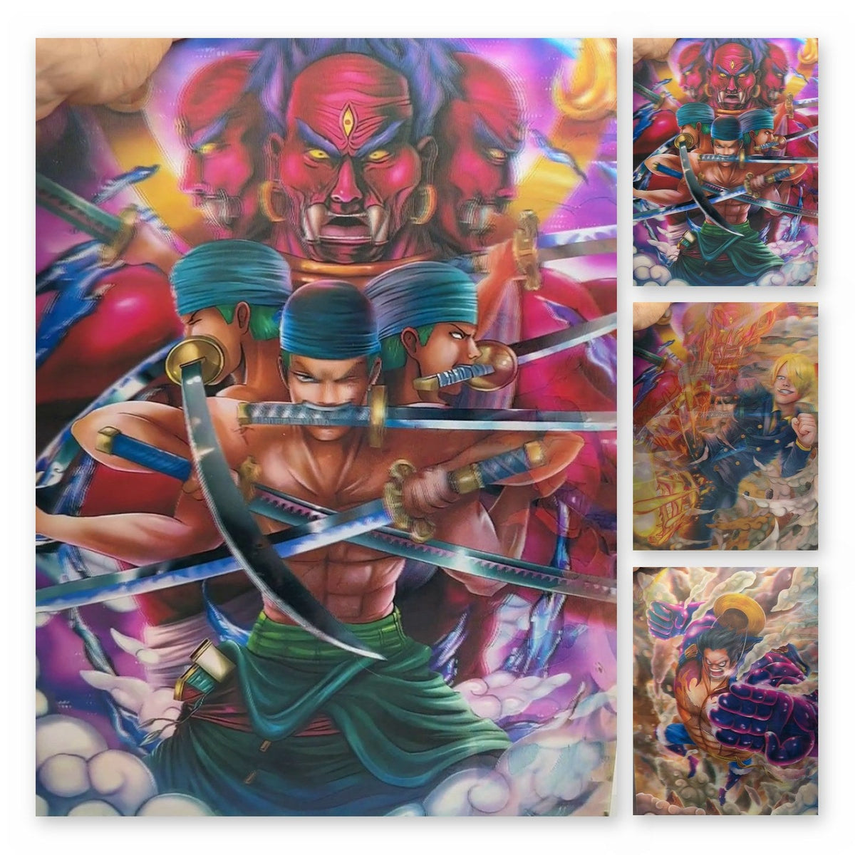 One Piece Monster Trio 3D Lenticular Poster 29.5x39.5cm - Nakama Lebanon