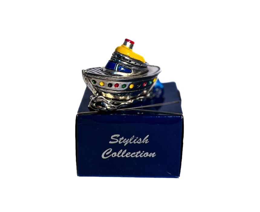 Boat Miniature Bibelot Silver