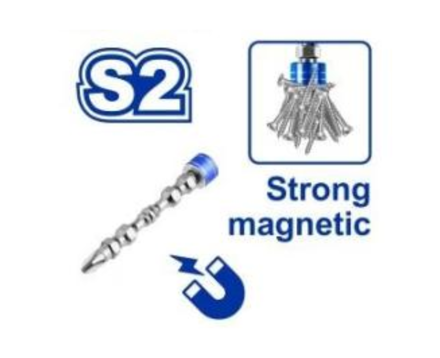 Wadfow Magnetic Bit for Drill PH2 65mm