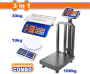 Wadfow Scale 3 Pcs Set(100 kg, 30 kg, 10 kg)