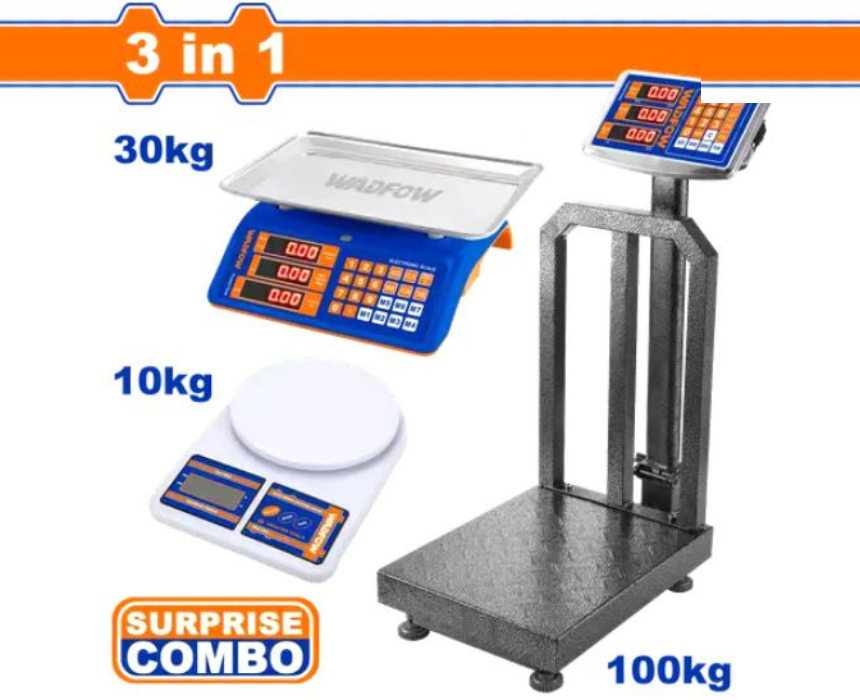 Wadfow Scale 3 Pcs Set(100 kg, 30 kg, 10 kg)