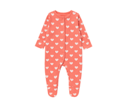 Heart Print Baby Sleepsuit
