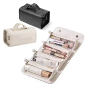 4-in-1 roll-up makeup organizer with clear pouches