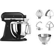 The German Outlet, KitchenAid, 4.8 L Artisan Stand Mixer, Cast Iron Black