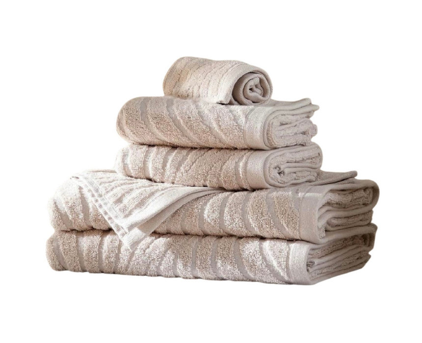 Nathan Wave Yarn Dyed Jacquard Towel Set
