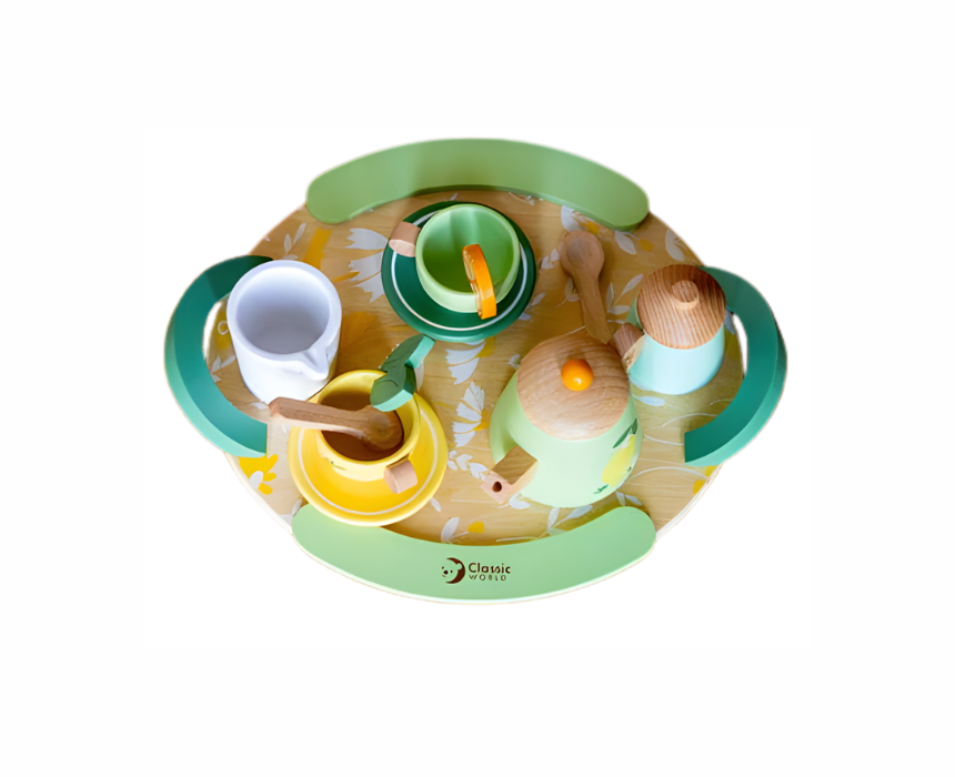 Classic World Wooden Tea Set