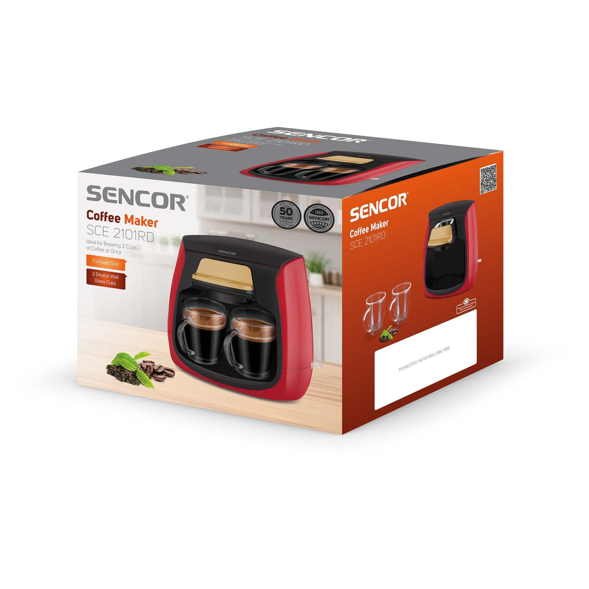 Coffee Maker, Red Coffee machine Coffee Maker, Red Coffee Maker, Red Sencor