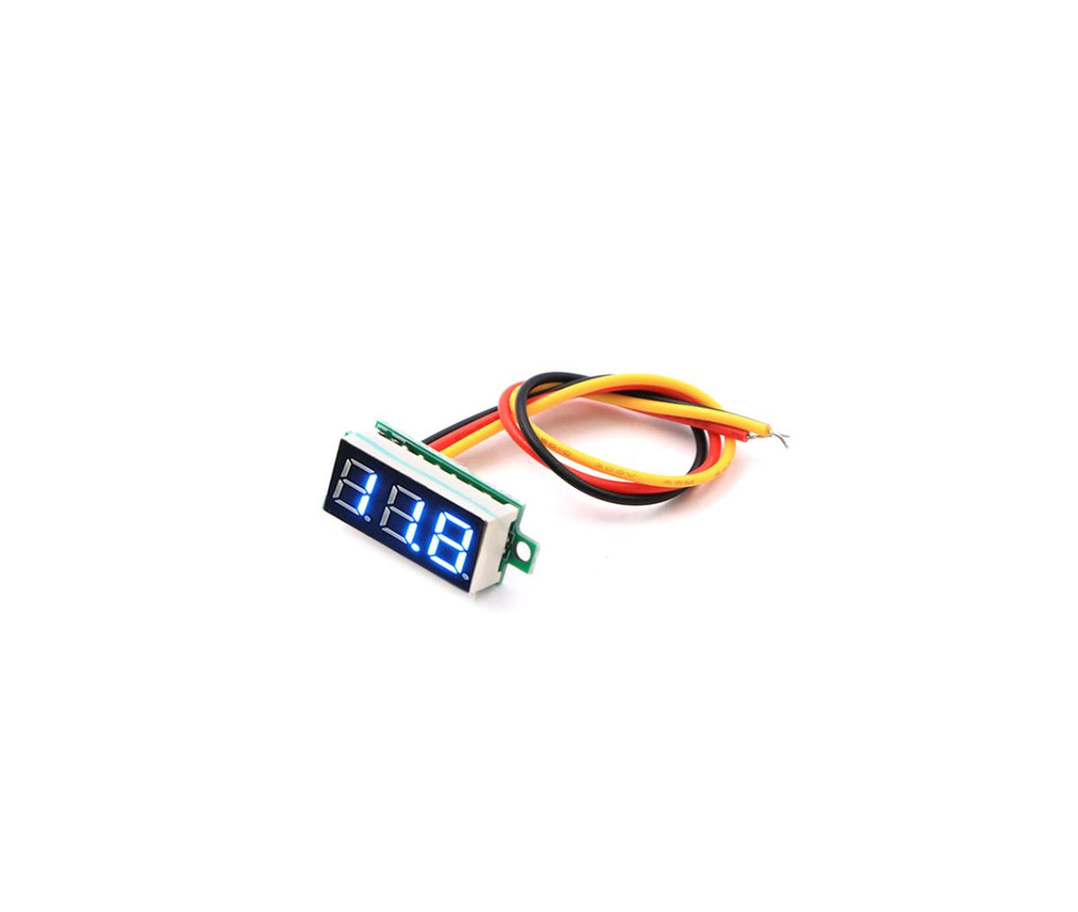 Panel Meter Digital DC Voltage 30V Three Wires Blue
