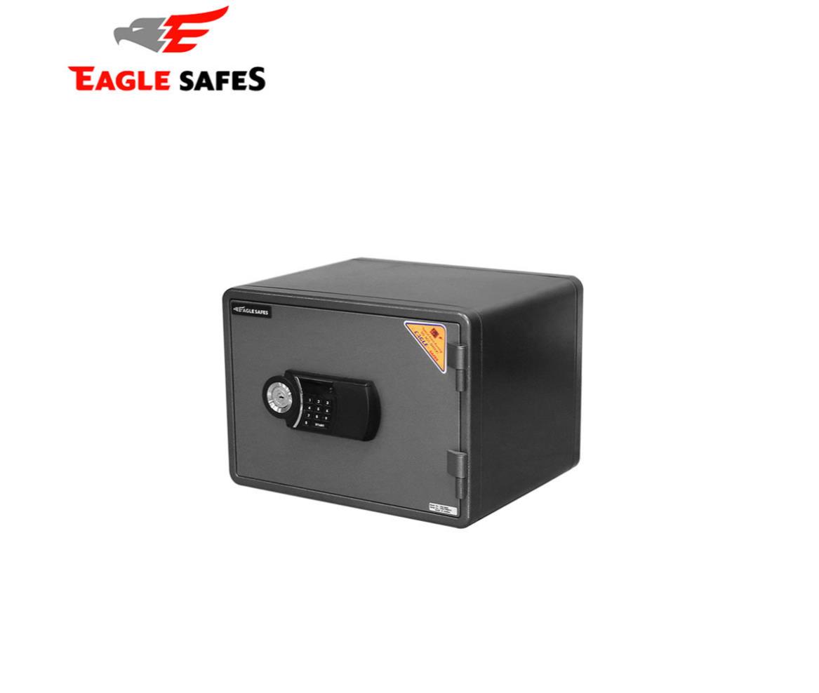 Safe Box Electronic Key Fire Resistant 37kg Black