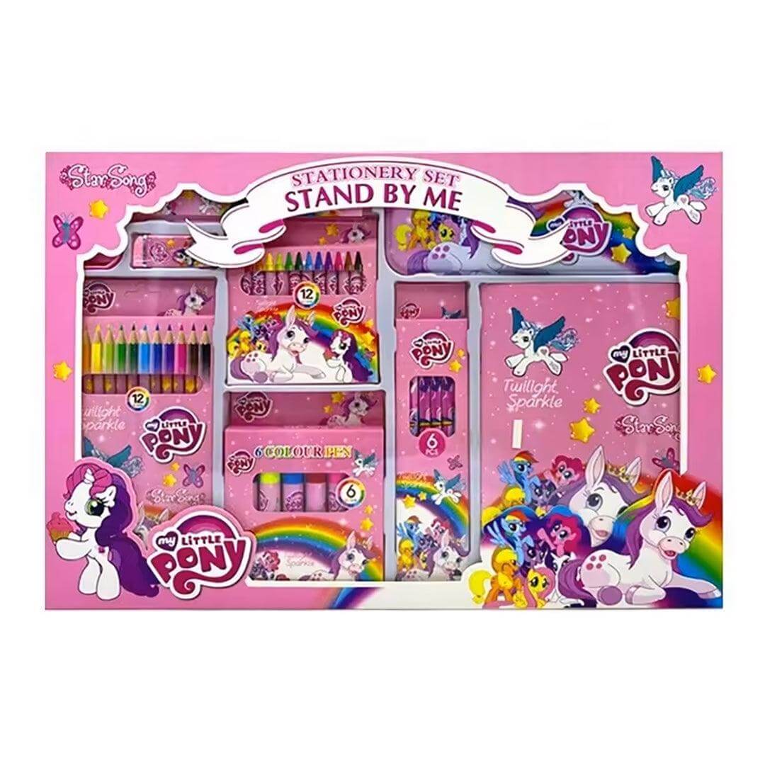 41-piece unicorn-themed kids' coloring set.