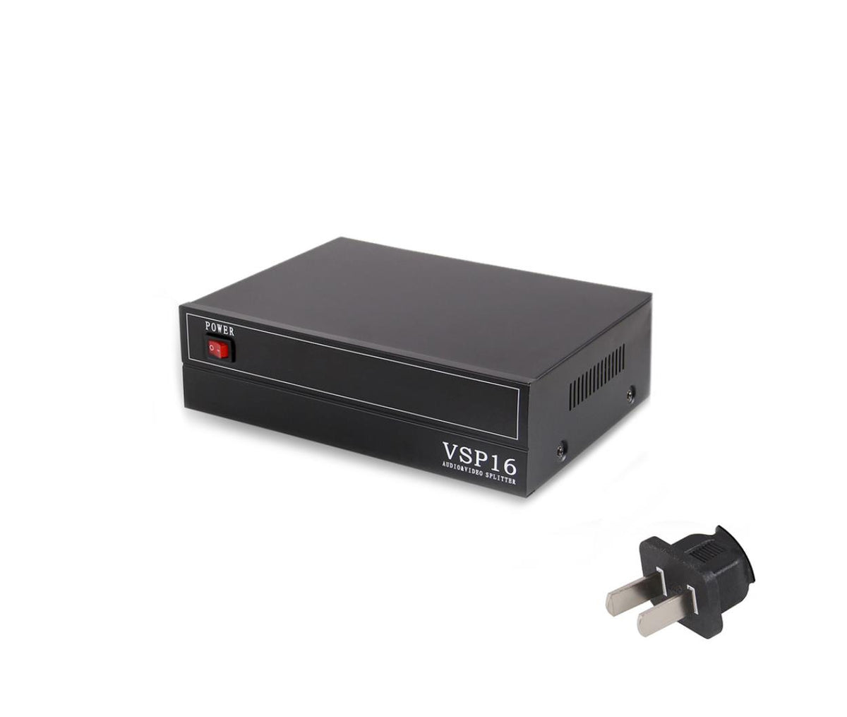 Audio Video Splitter 3x RCA 16x