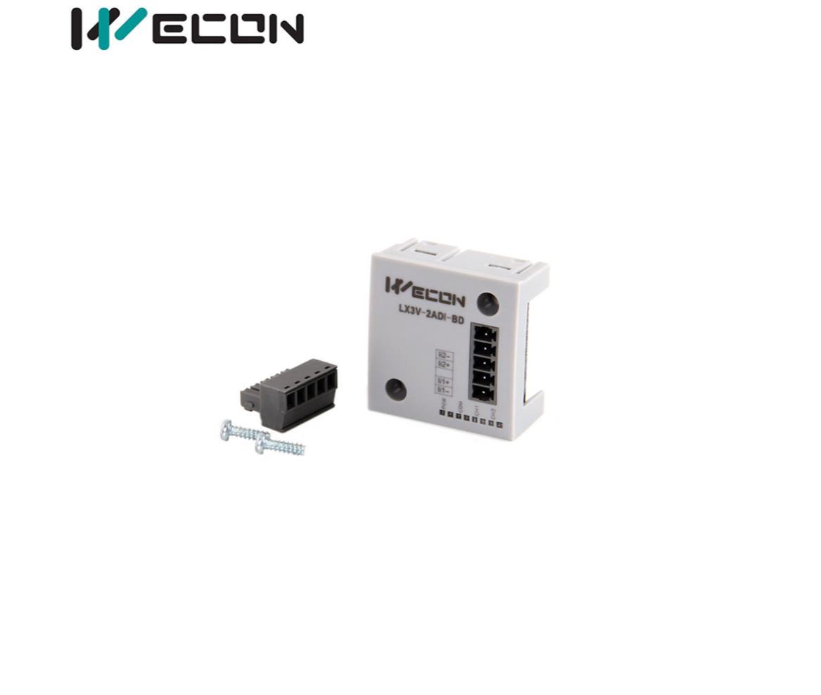Wecon PLC - Extension - 2x Analog Input 4-20mA - LX3V-2ADI-BD