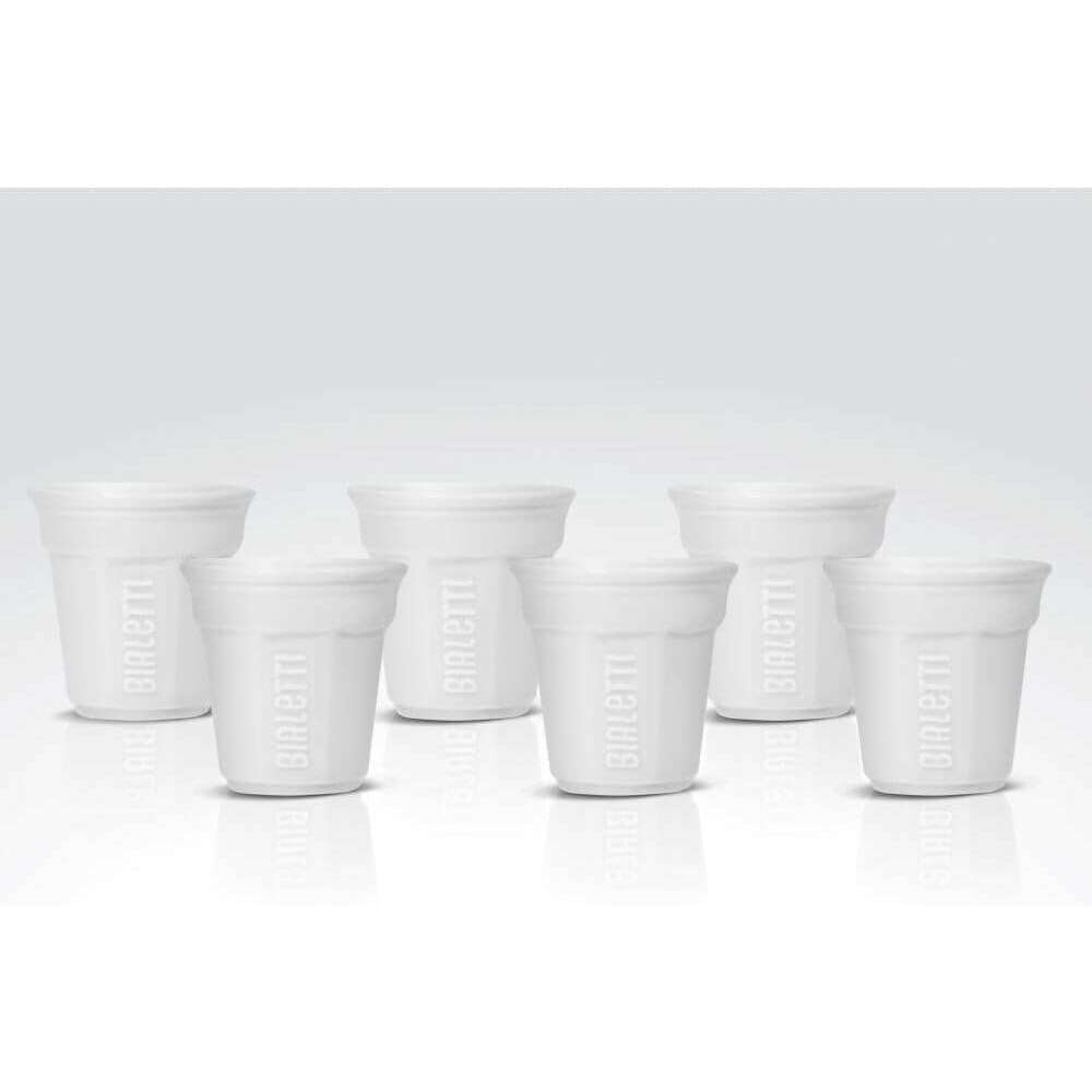 6 espresso cups, porcelain, white Coffee & Tea Cups 6 espresso cups, porcelain, white 6 espresso cups, porcelain, white Bialetti
