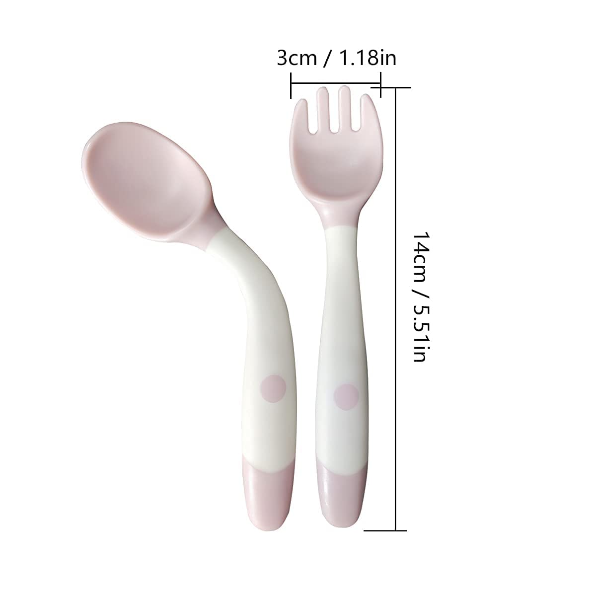 Flexible Training Spoon and Fork For Babies