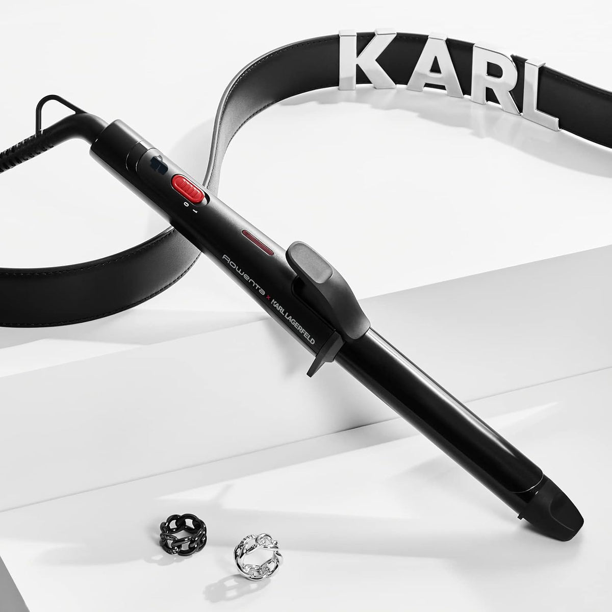 Rowenta x KARL LARGERFELD Curling wand, 25 mm curl wand Rowenta x KARL LARGERFELD Curling wand, 25 mm Rowenta x KARL LARGERFELD Curling wand, 25 mm Rowenta